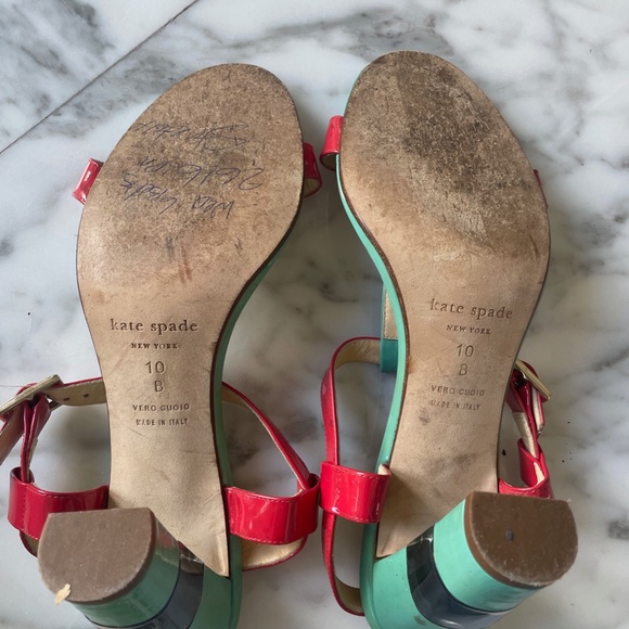 Kate Spade Patent Leather Open Toed Heels - Picture 4 of 7